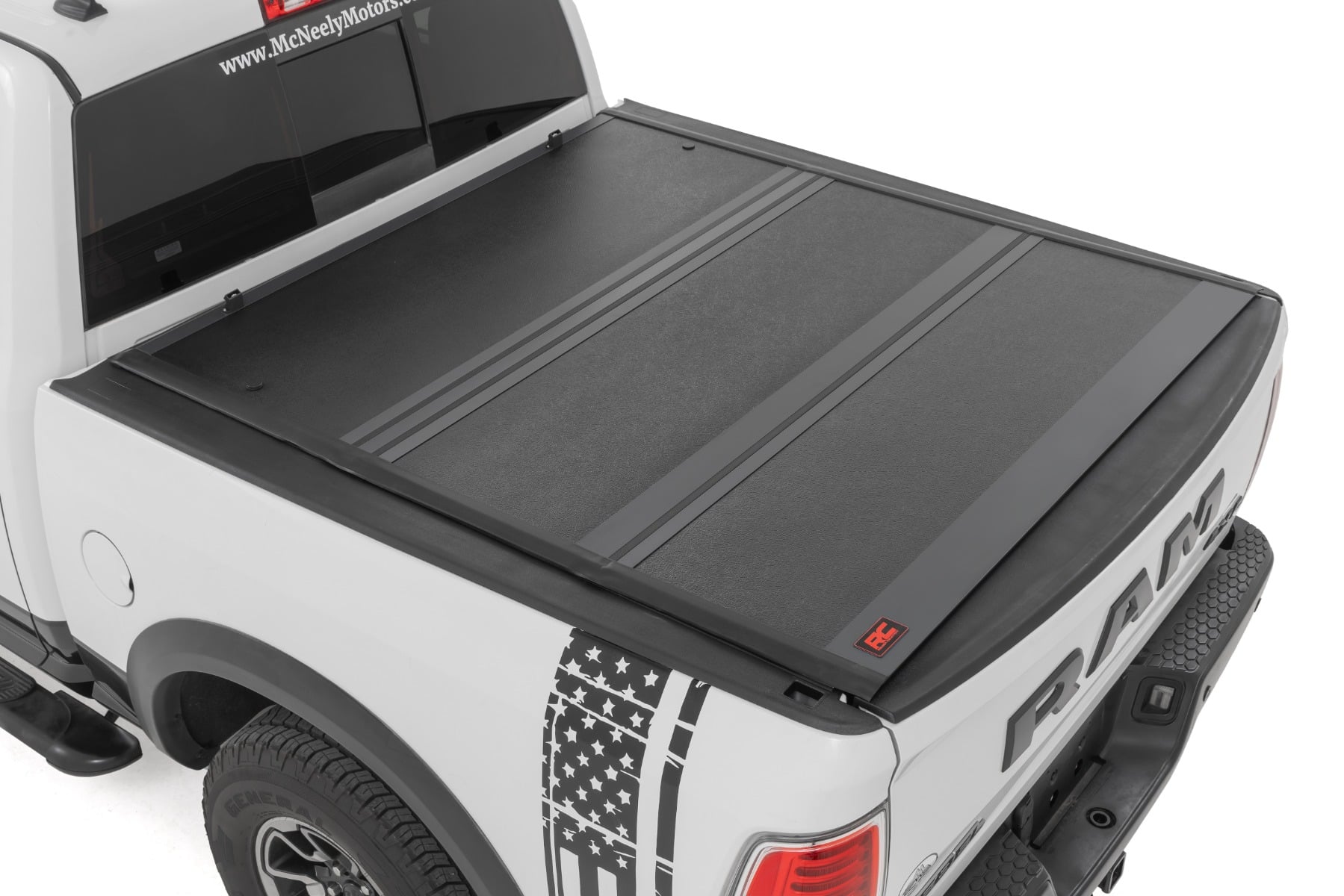 Rough Country Hard Low Profile Bed Cover 5’7″ Bed No Rambox Ram 1500 2WD/4WD (2009-2018 & Classic)