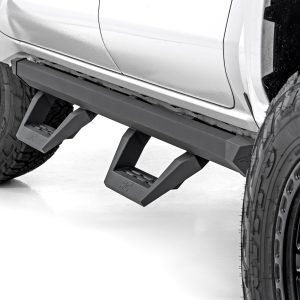 Rough Country SRX2 Adjustable Aluminum Steps Double Cab Toyota Tacoma 2WD/4WD (24-26)