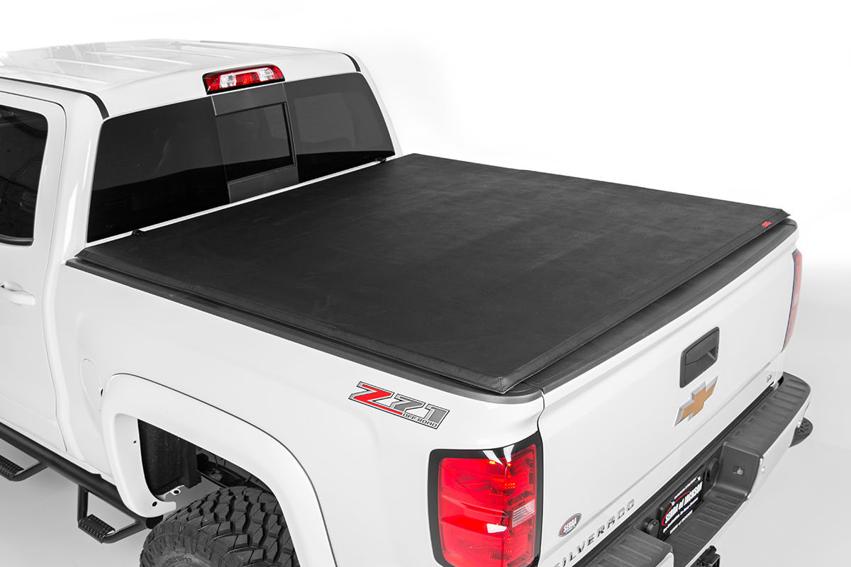 Rough Country Soft Tri-Fold Bed Cover 6’7″ Bed Chevy/GMC 1500 (00-06 & Classic)