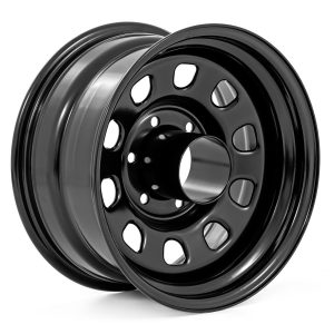 Rough Country Steel Wheel Black 15x8 6x5.5 4.25 Bore -19