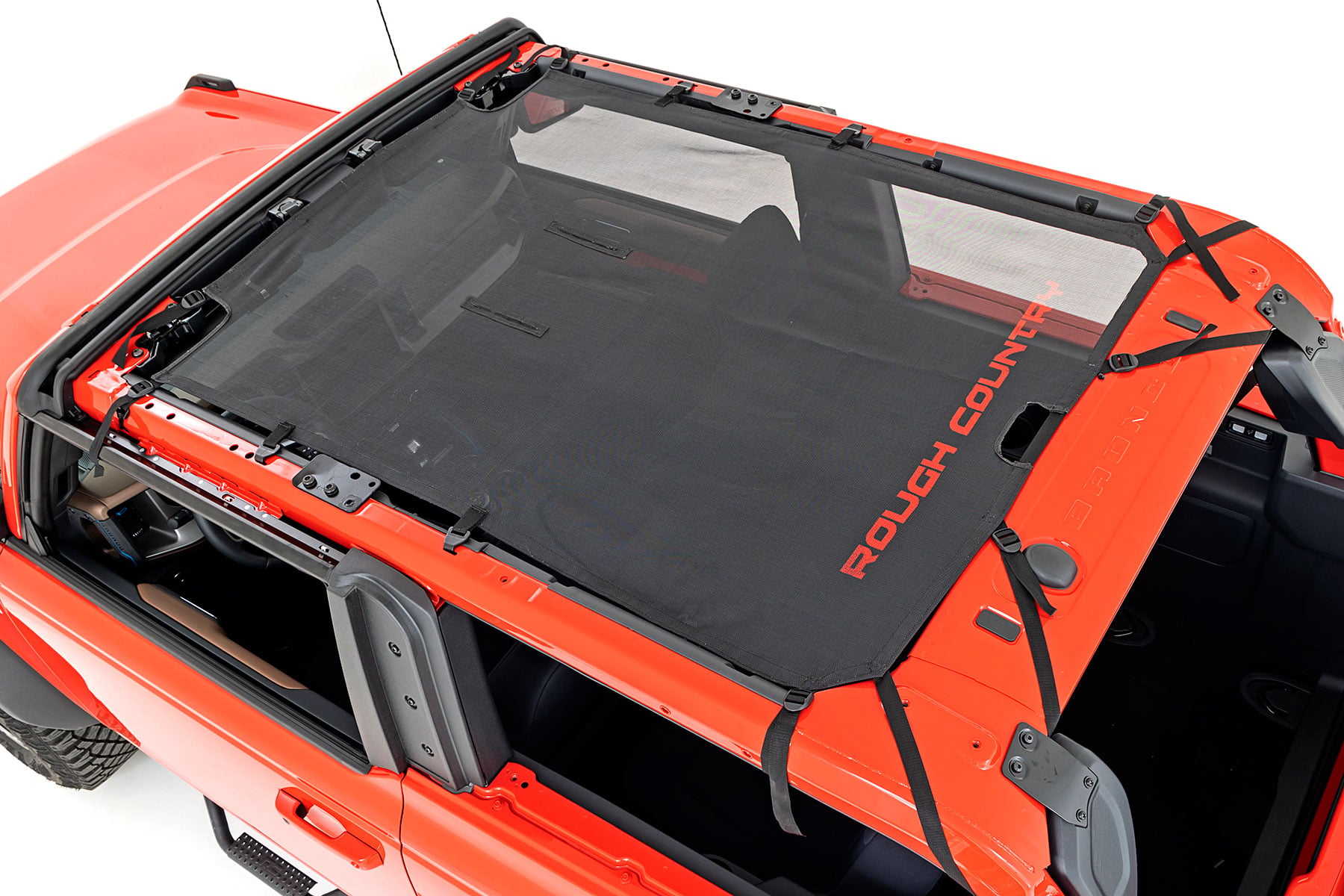 Rough Country Mesh Bikini Top Plus Black Ford Bronco 4WD (2021-2026)