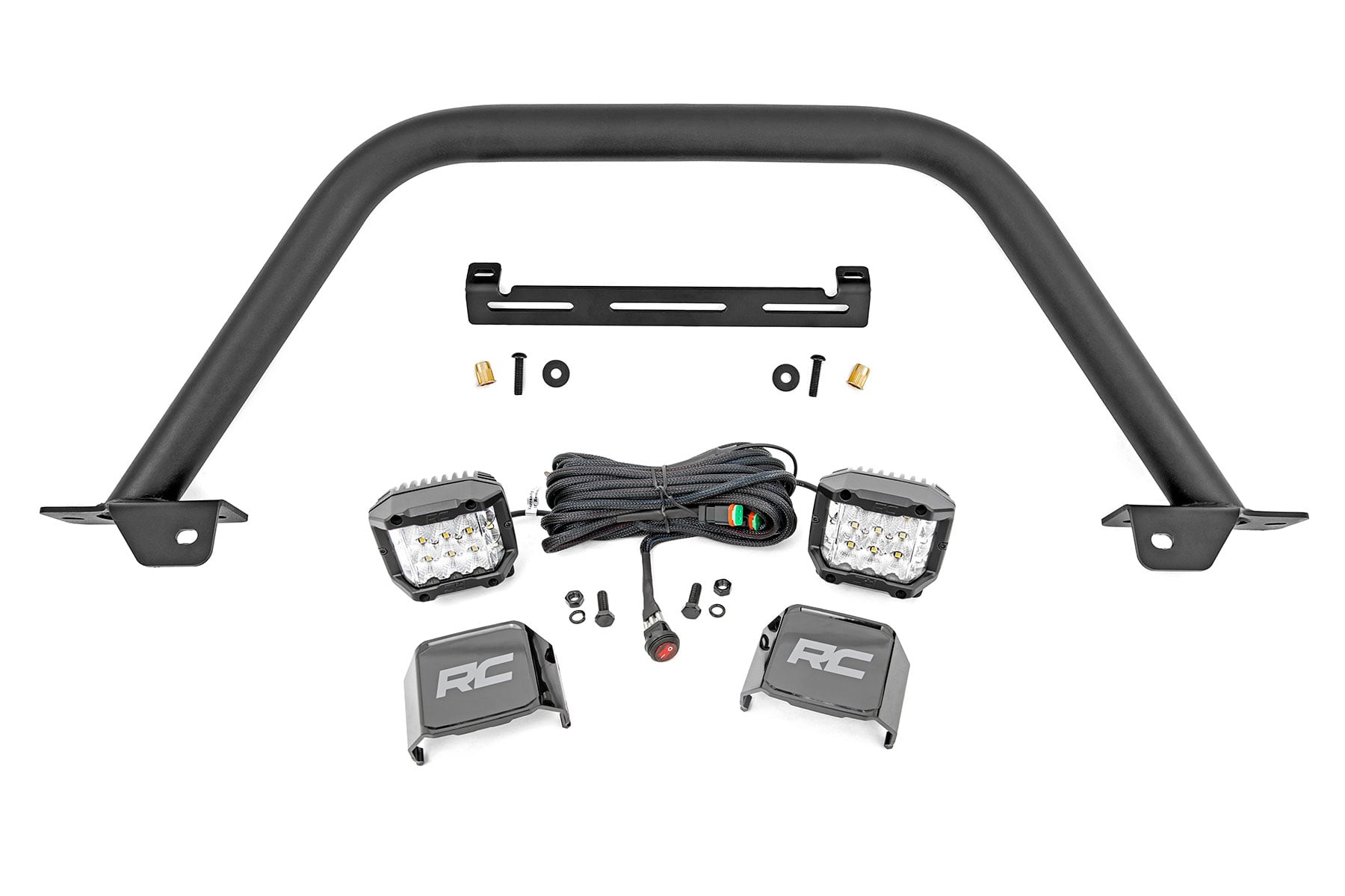 Rough Country Safari Bar 3″ OSRAM (Pair) Wide OE Modular Steel Ford Bronco (21-26)