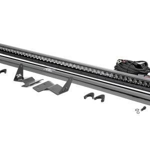 Rough Country LED Light Kit Upper Windshield 50″ Black Single Row Ford Bronco (21-26)