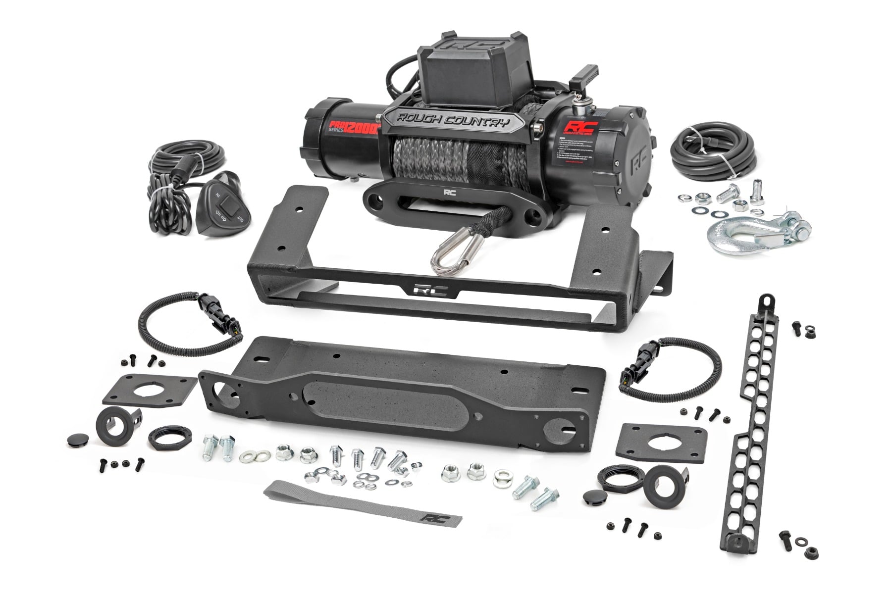 Rough Country High Winch Mount All Models 12000S Ford Bronco 4WD (2021-2026)