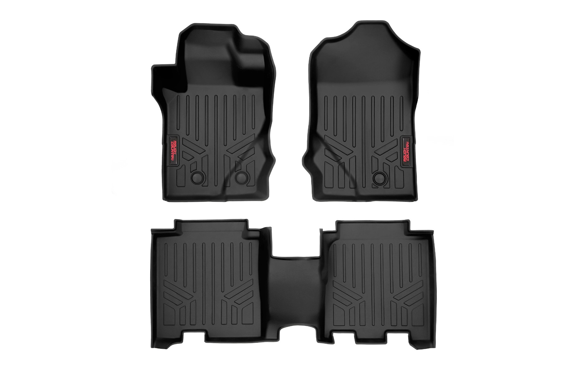 Rough Country Floor Mats Front & Rear Ford Bronco 4WD (2021-2026)