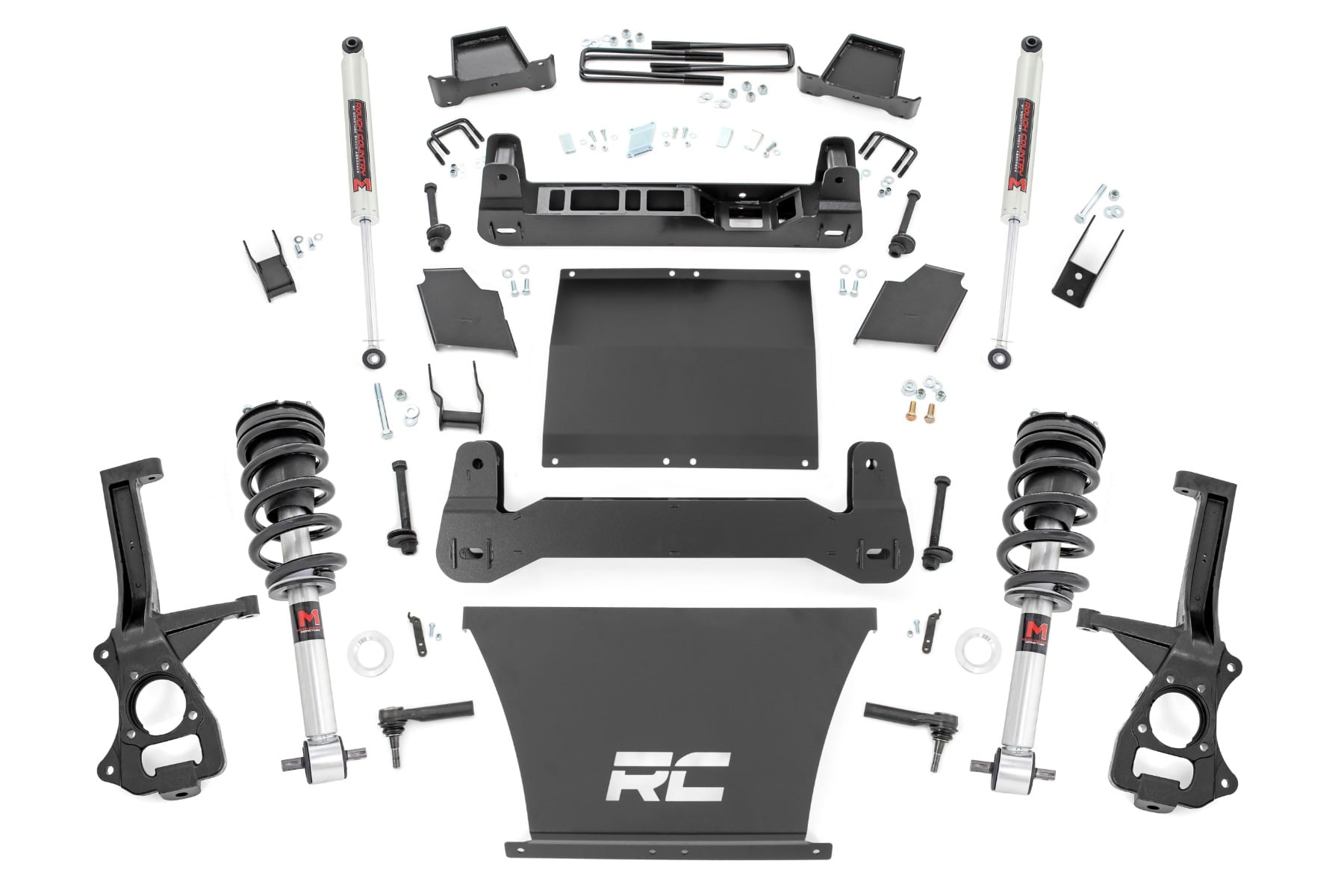 Rough Country 4 Inch Lift Kit AT4/Trailboss M1/M1 Chevy/GMC Sierra 1500 (19-24)/Silverado 1500 (19-24)