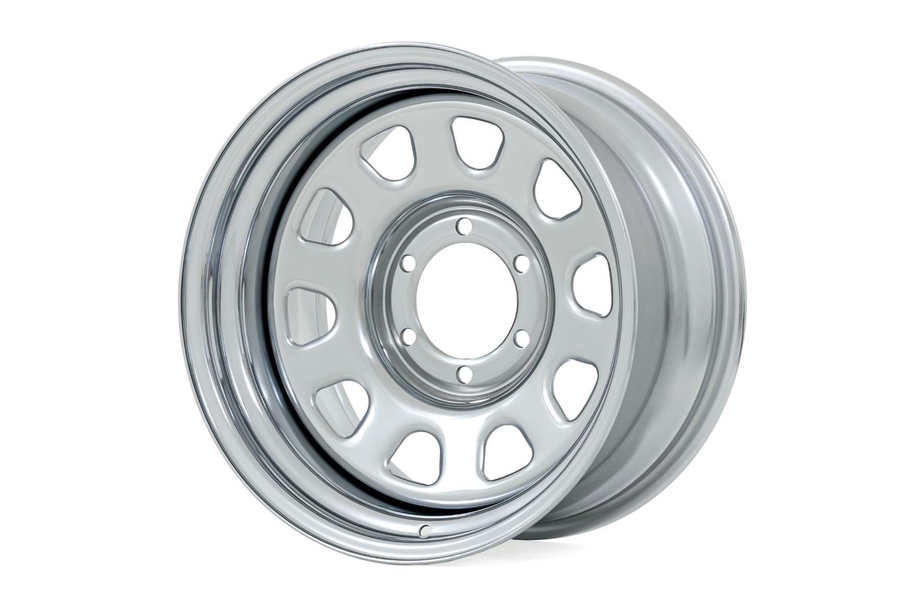 Rough Country Steel Wheel Chrome 17x9 5x5 3.30 Bore -12