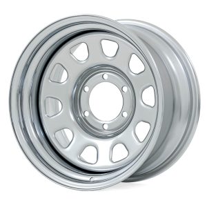 Rough Country Steel Wheel Chrome 16x8 5x4.5 3.30 Bore -6