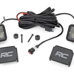 Rough Country LED Light Kit Cowl Mount 2″ Spectrum Pair Jeep Gladiator JT/Wrangler JL (18-26)
