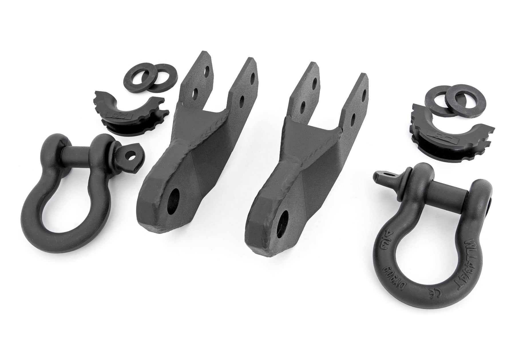 Rough Country Tow Hook to Shackle Bracket D-Ring Combo Chevy Colorado 2WD/4WD (15-22)