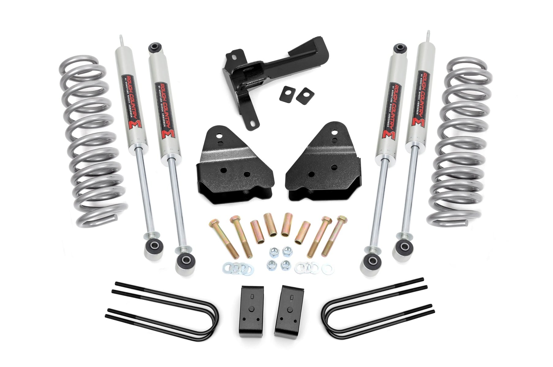 Rough Country 3 Inch Lift Kit M1 Front Gas Coils Ford F-250 Super Duty 4WD (17-22)