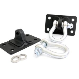 Rough Country D Ring Shackles and Mounts Stubby Winch Bumpers Jeep Wrangler JK/Wrangler Unlimited (07-18)