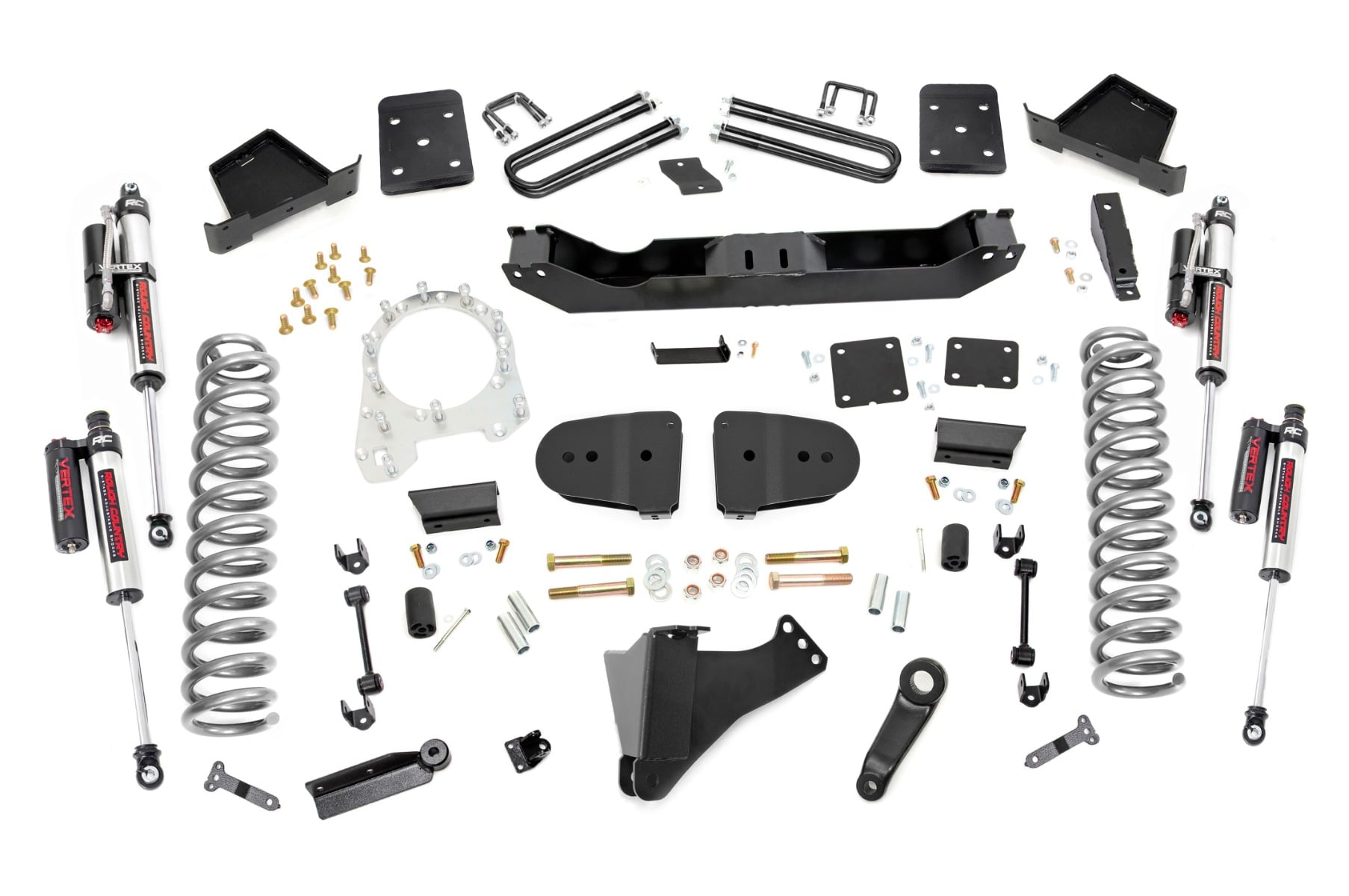 Rough Country 6 Inch Lift Kit OVLDS Vertex Ford F-250/F-350 Super Duty 4WD (23-26)