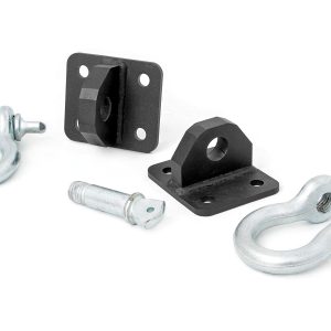 Rough Country D Ring Shackles and Mounts TJ Stubby XJ Winch Jeep Cherokee XJ (84-01)/Wrangler TJ (97-06)