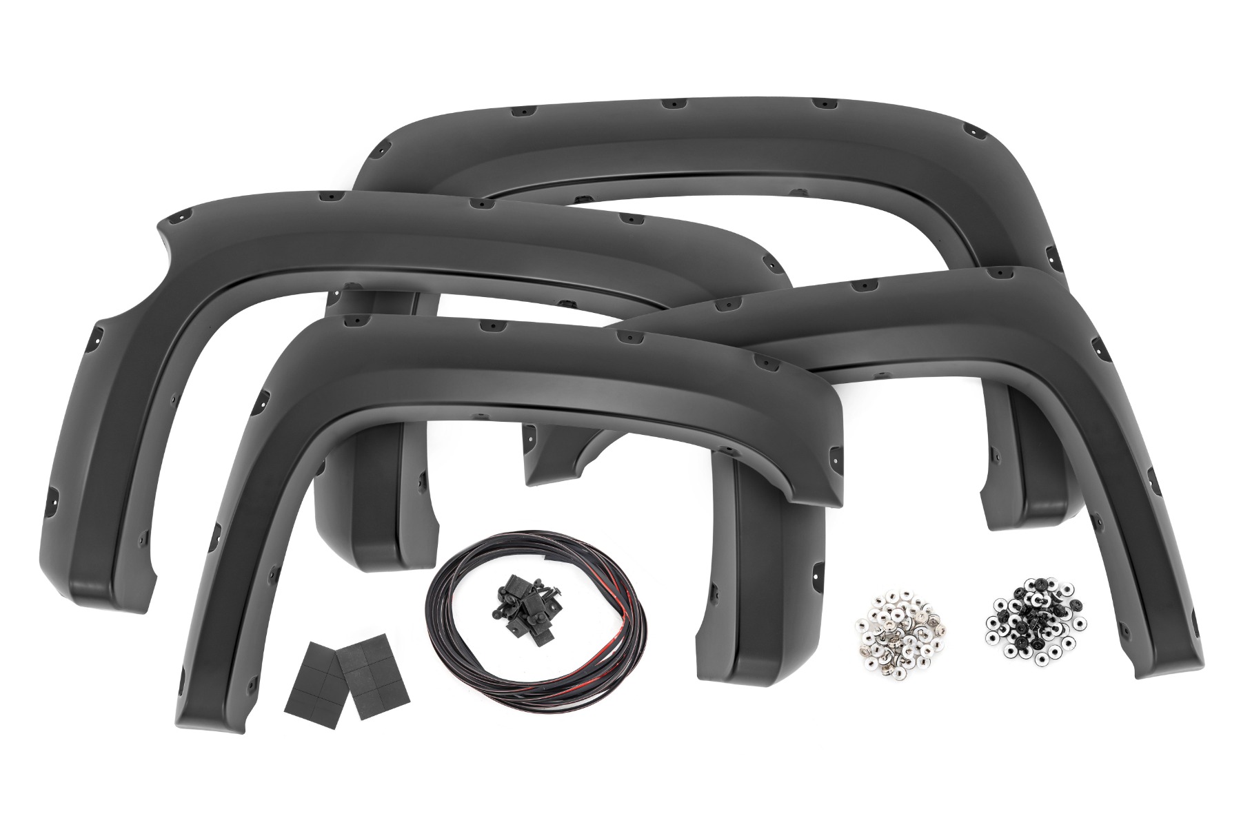 Rough Country Pocket Fender Flares 5’9″ Bed Gas Door Chevy Silverado 1500 (07-13)