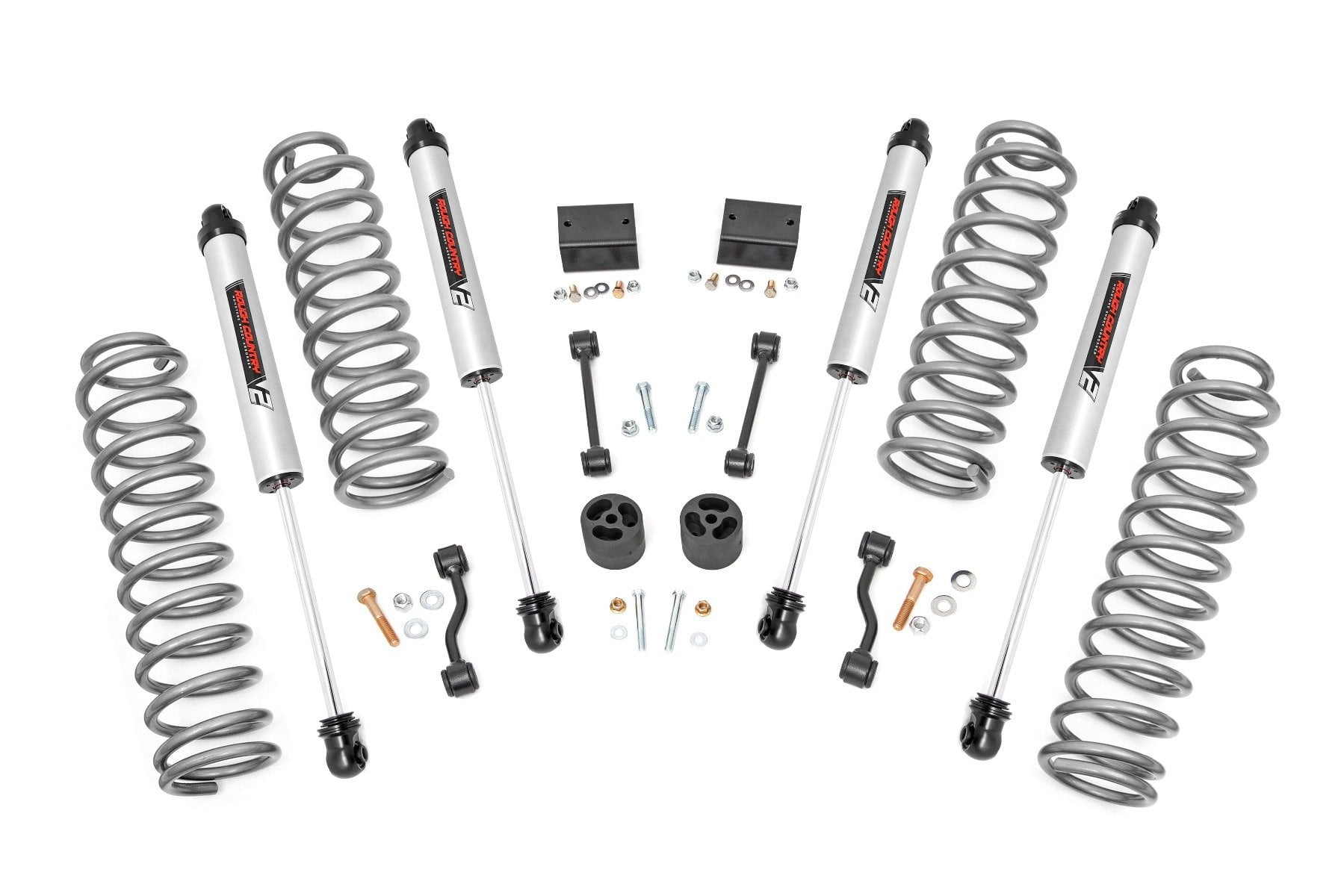 Rough Country 2.5 Inch Lift Kit Coils V2 Jeep Wrangler JL 4WD (2024-2026)