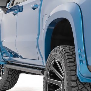 Rough Country SF1 Fender Flares GLT Glacier Blue Chevy Silverado 1500 2WD/4WD (19-26)