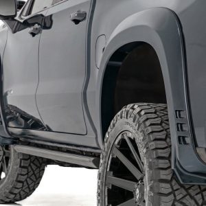 Rough Country SF1 Fender Flares GXG Tungsten Chevy Silverado 1500 2WD/4WD (2019-2026)