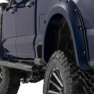 Rough Country Pocket Fender Flares HX Antimatter Blue Ford F-250/F-350 Super Duty (23-26)