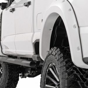 Rough Country Pocket Fender Flares YZ Oxford White Ford F-250/F-350 Super Duty (23-26)