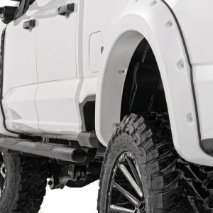 Rough Country Pocket Fender Flares Z1 Oxford White Ford F-250/F-350 Super Duty (23-26)