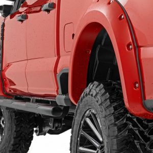 Rough Country Pocket Fender Flares PQ Race Red Ford F-250/F-350 Super Duty (23-26)