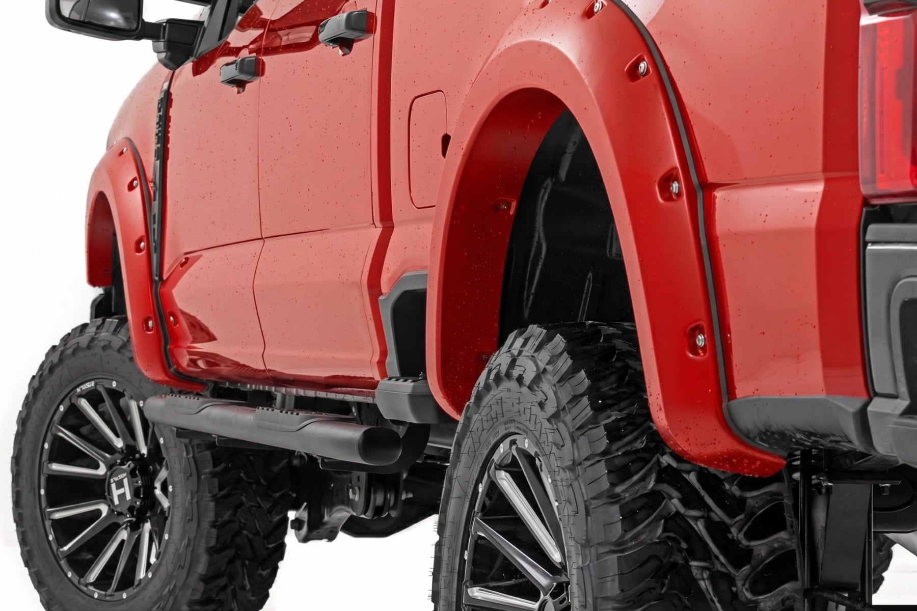 Rough Country Pocket Fender Flares PQ Race Red Ford F-250/F-350 Super Duty (23-26)