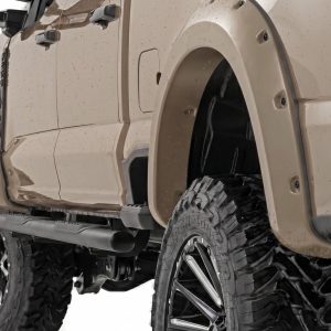 Rough Country Pocket Fender Flares D1 Stone Gray Ford F-250/F-350 Super Duty (23-26)