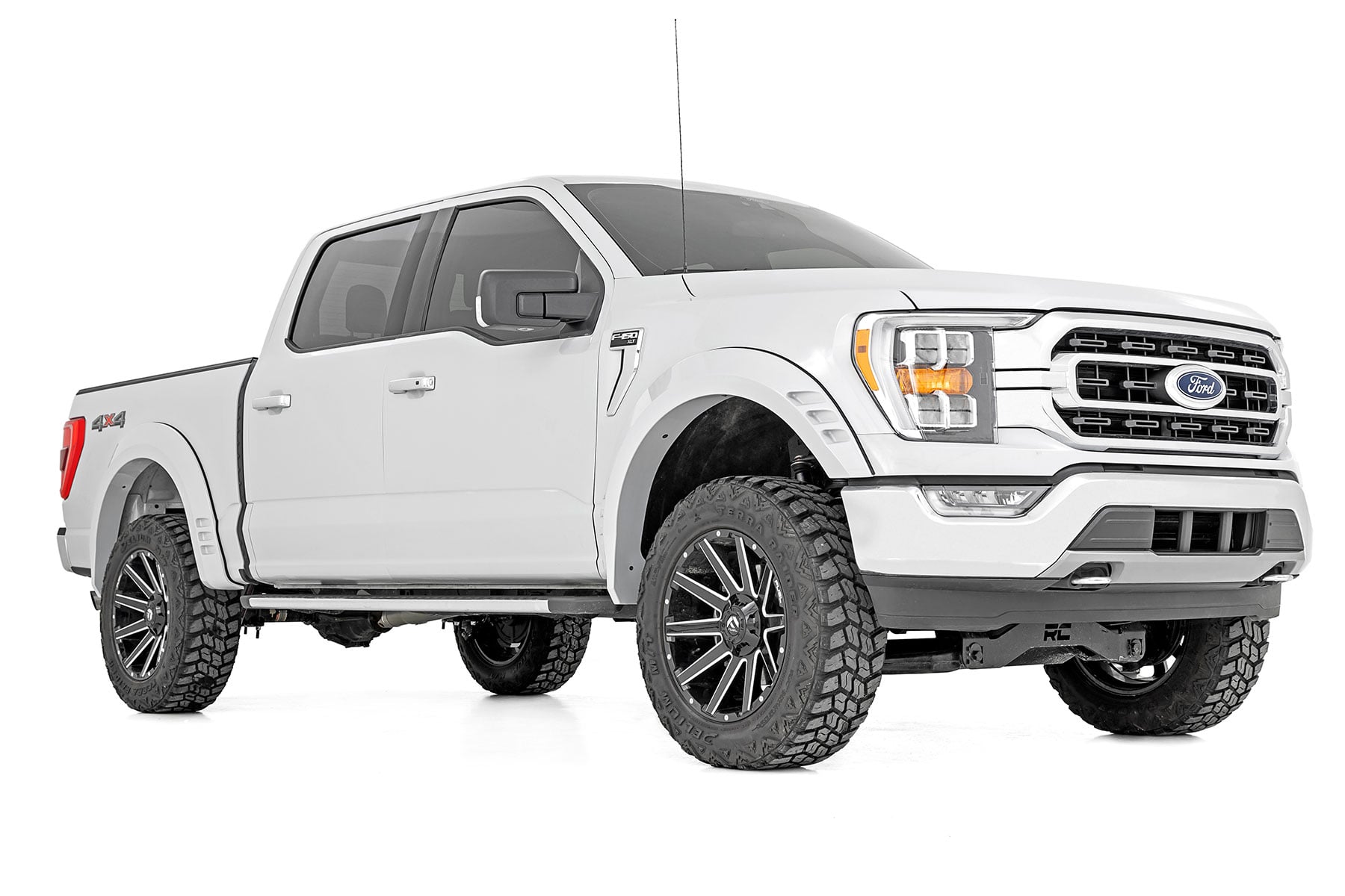 Rough Country SF1 Fender Flares JS Iconic Silver Ford F-150 2WD/4WD (2021-2026)