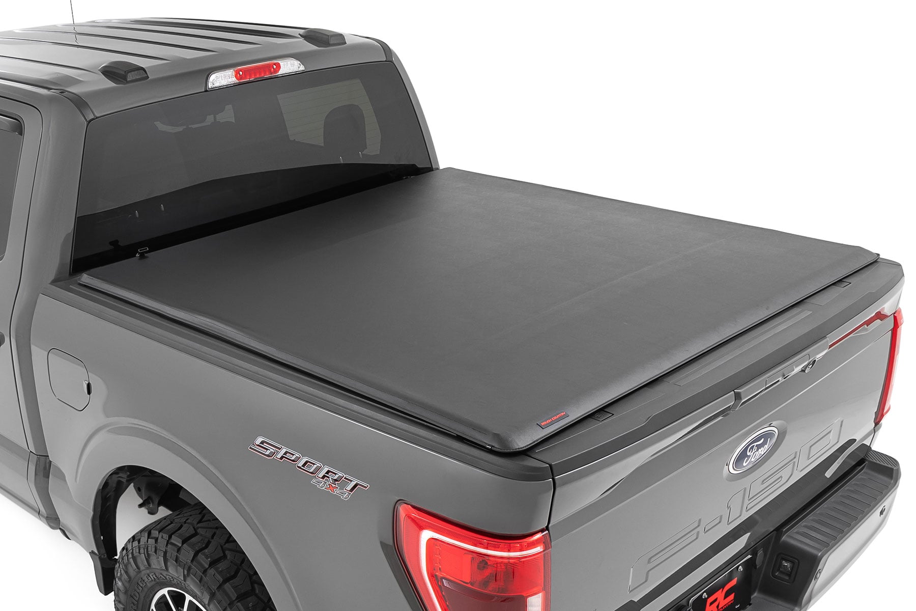 Rough Country Soft Roll Up Bed Cover 5’7″ Bed Ford F-150/F-150 Lightning/Raptor (15-26)
