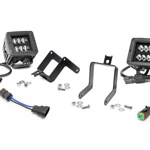 Rough Country LED Light Kit Fog Mount 2″ Black Pair Ford F-250/F-350 Super Duty (11-16)