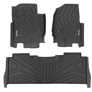 Rough Country Flex-Fit Floor Mats Front and Rear Ford F-250/F-350 Super Duty (17-26)
