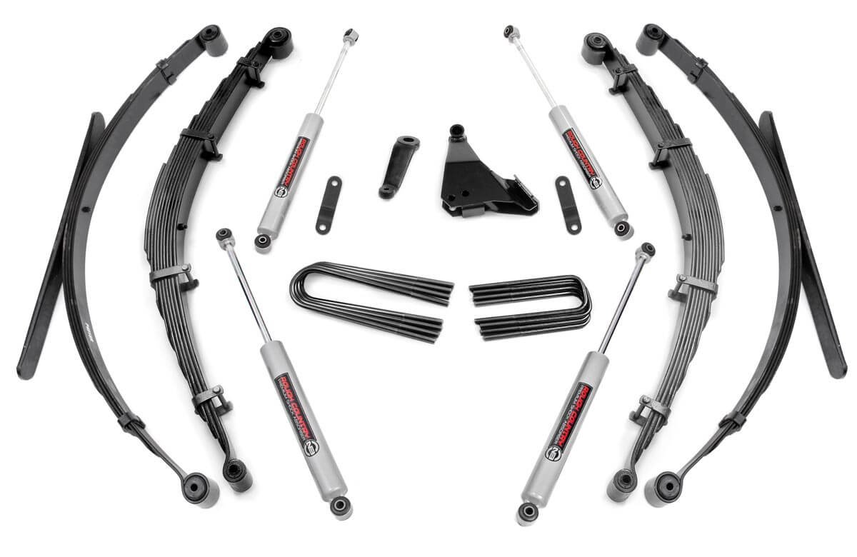 Rough Country 6 Inch Lift Kit Rear Springs Ford F-250/F-350 Super Duty 4WD (1999-2004)