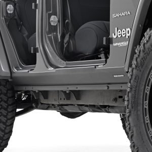 Rough Country Trail Cladding Rocker Sill Plates Jeep Wrangler Unlimited 4WD (2018-2026)