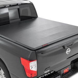 Rough Country Soft Tri-Fold Bed Cover 5’7″ Bed Nissan Titan 2WD/4WD (2017-2024)