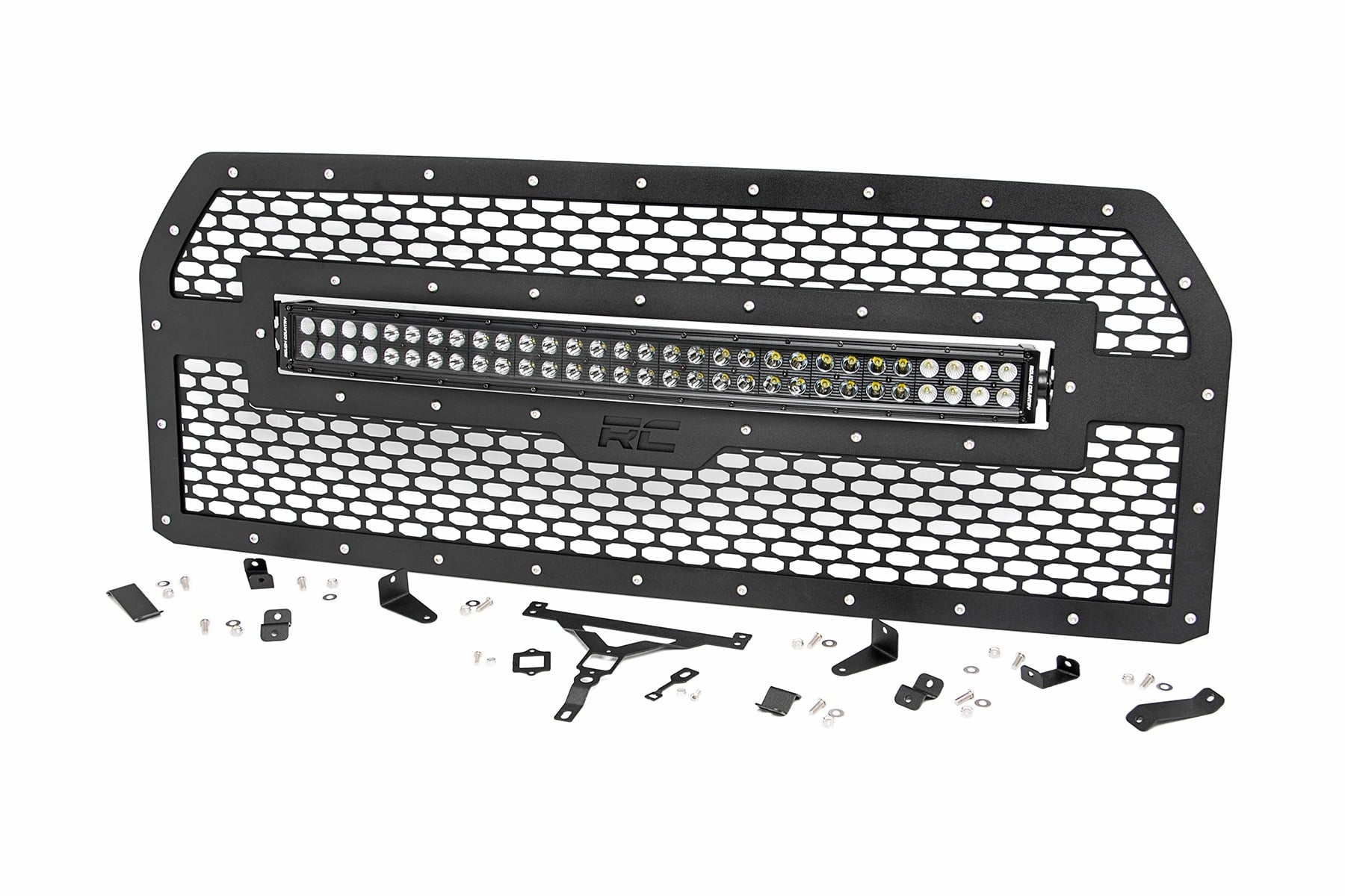 Rough Country Mesh Grille 30″ Dual Row LED Black Ser Ford F-150 2WD/4WD (2015-2017)