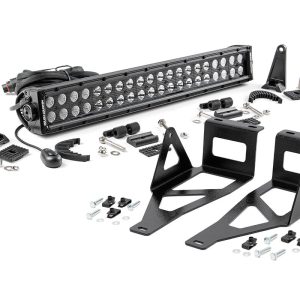 Rough Country LED Light Kit Bumper Mount 20″ Black Dual Row Ford F-250/F-350 Super Duty (05-07)