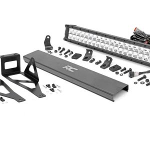 Rough Country LED Light Kit Bumper 20″ Chrome Dual Row White DRL Ford F-250/F-350 Super Duty (05-07)