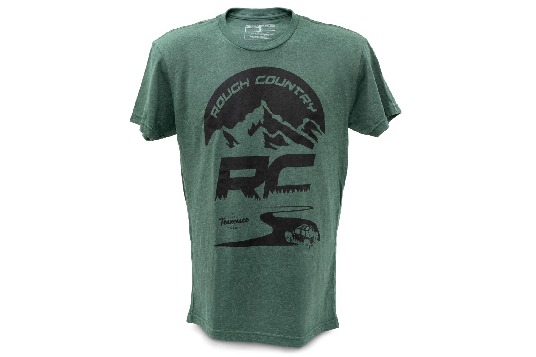 Rough Country T-Shirt RC Mountains Forest Green XL