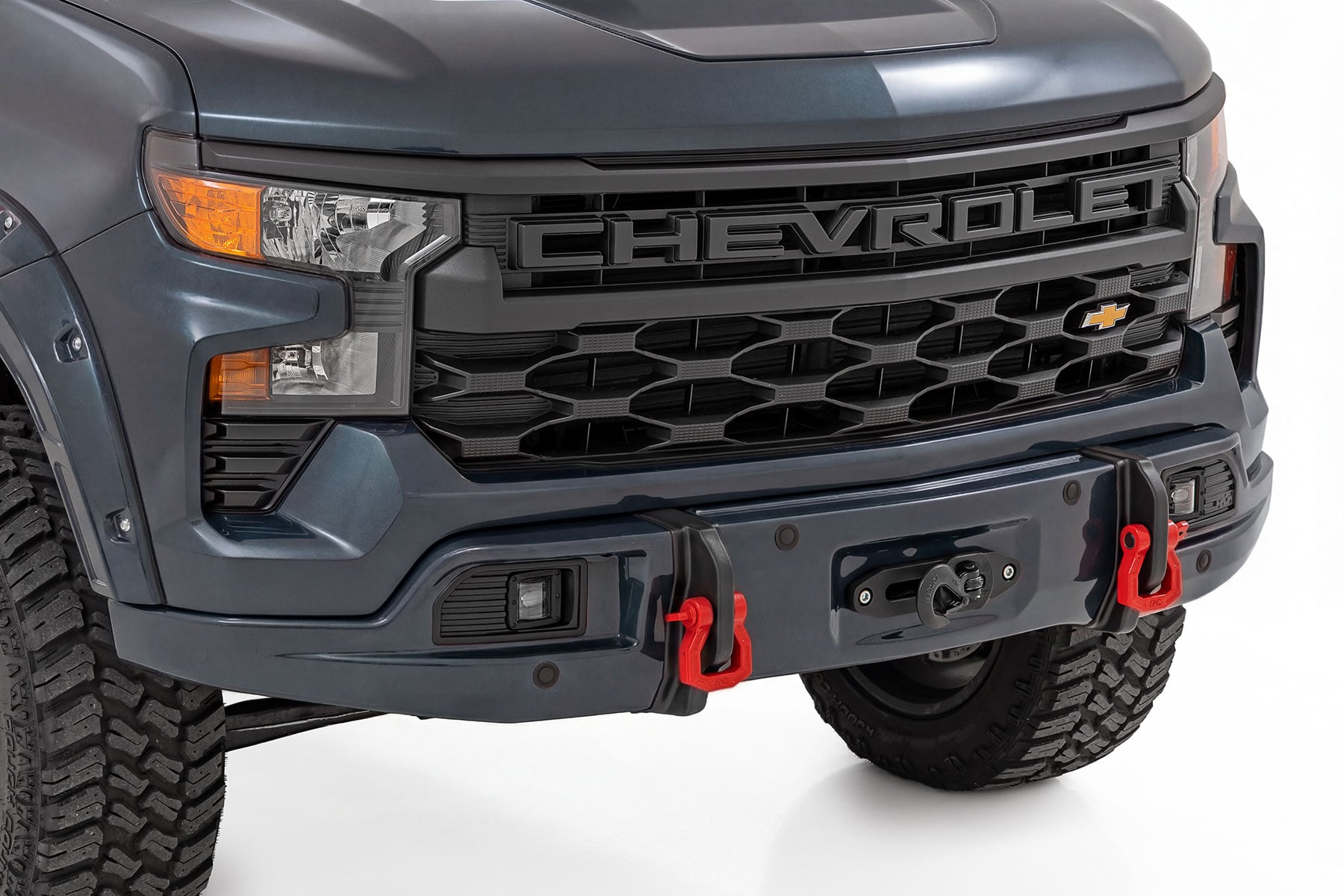 Rough Country Front FXS Bumper 12000S G6M Dark Ash Chevy Silverado 1500 (23-26)
