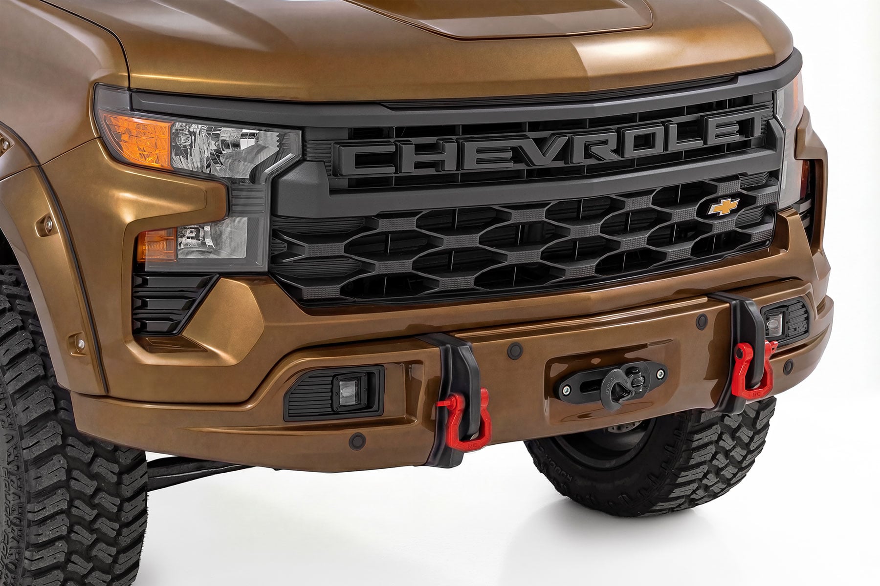 Rough Country Front FXS Bumper 12000S GXN Harvest Bronze Chevy Silverado 1500 (23-26)