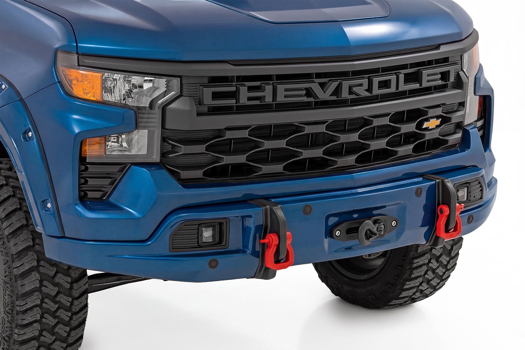 Rough Country Front FXS Bumper 12000S GXP Lakeshore Blue Chevy Silverado 1500 (23-26)