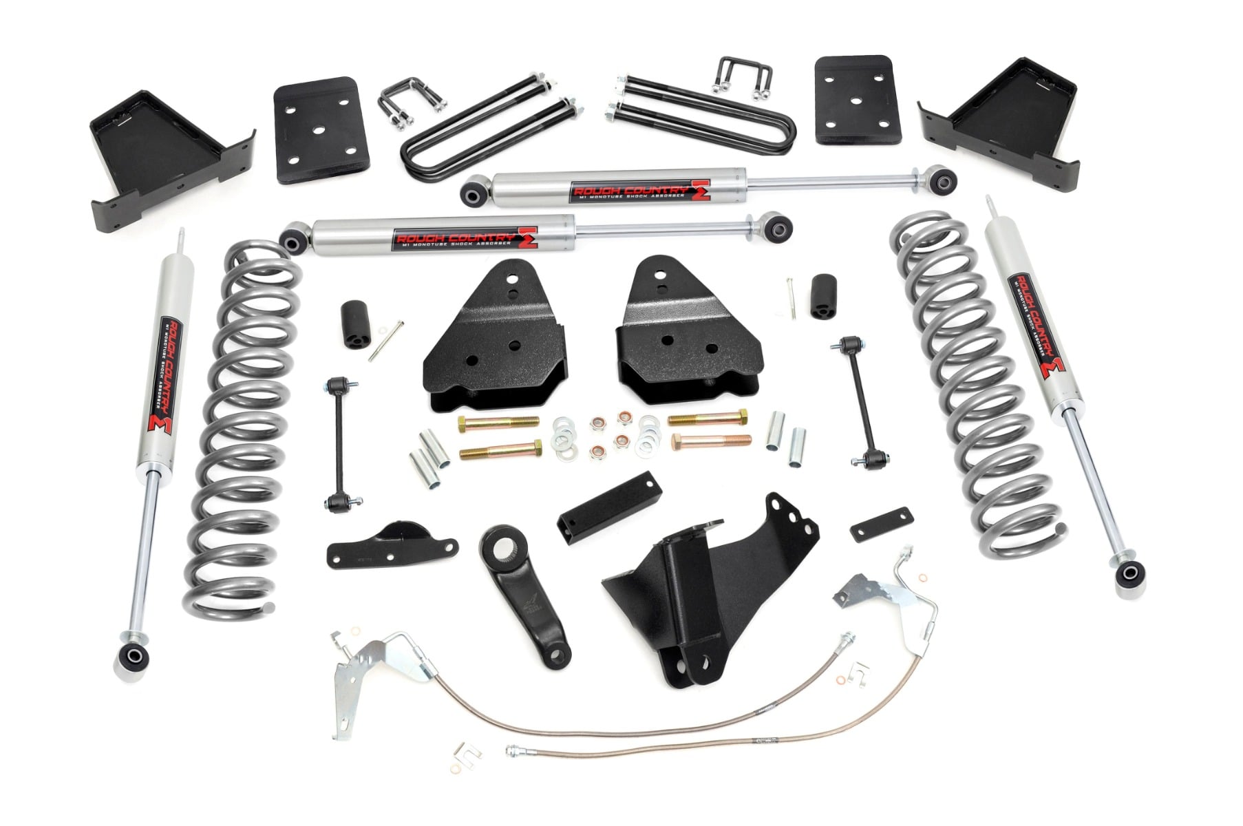Rough Country 4.5 Inch Lift Kit W/O Overloads M1 Ford F-250/F-350 Super Duty (08-10)