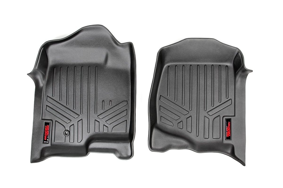 Rough Country Floor Mats Front Chevy/GMC 1500/2500HD/3500HD (07-13)