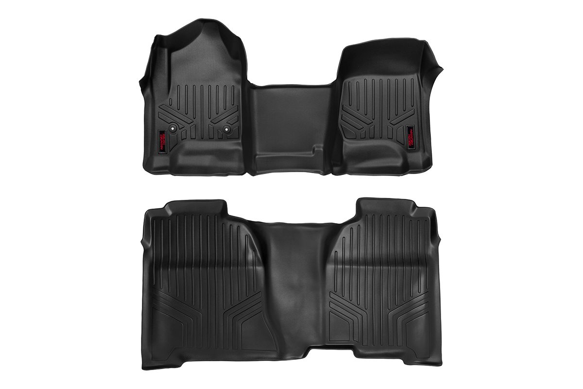 Rough Country Floor Mats FR & RR OV Hump Crew Chevy/GMC 1500/2500HD/3500HD 2WD/4WD