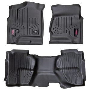 Rough Country Floor Mats FR & RR Ext Cab Chevy/GMC 1500/2500HD/3500HD 2WD/4WD