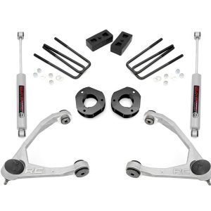 Rough Country 3.5 Inch Lift Kit Forged UCA Cast Steel Chevy/GMC 1500 (07-16)