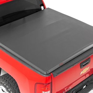 Rough Country Soft Tri-Fold Bed Cover 6’7″ Bed Chevy/GMC 1500/2500HD/3500HD (07-14)