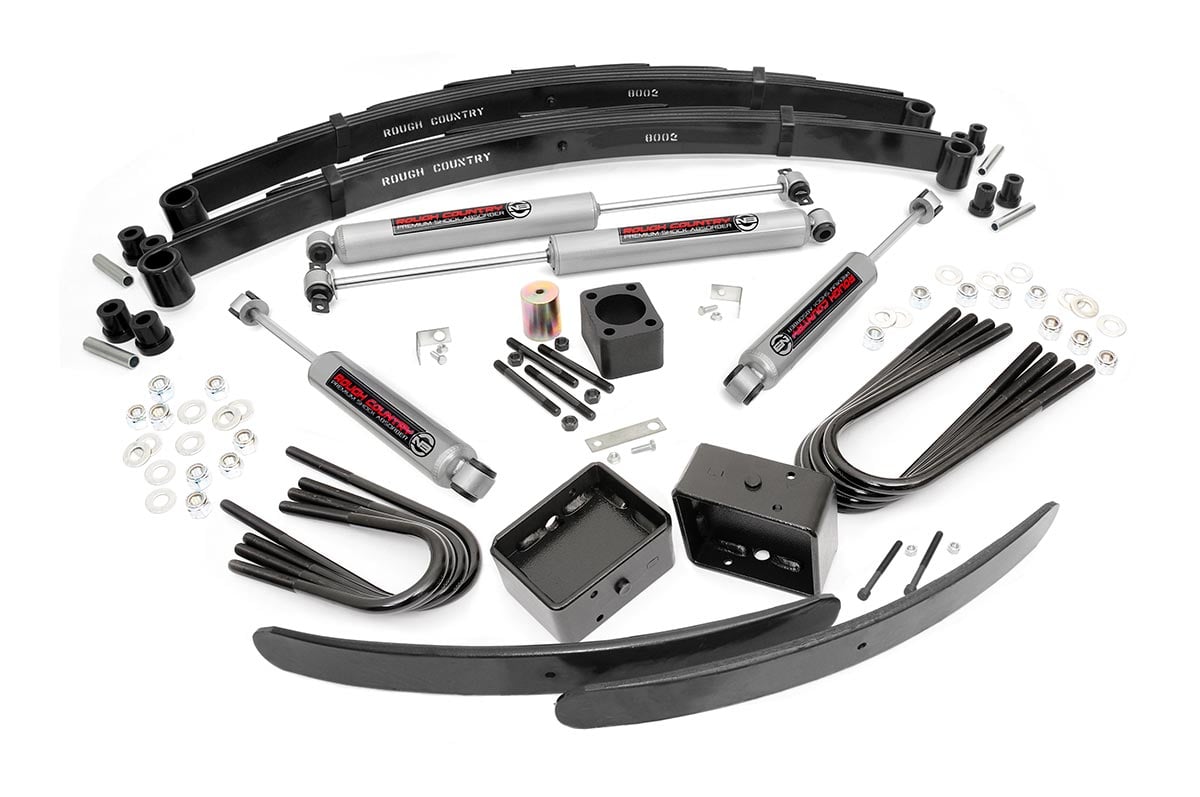 Rough Country 6 Inch Lift Kit Rear Blocks Chevy/GMC C30/K30 C35/K35 Truck 4WD (77-87)