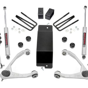 Rough Country 3.5 Inch Lift Kit Forged UCA N3 Strut Chevy/GMC 1500 (14-16)